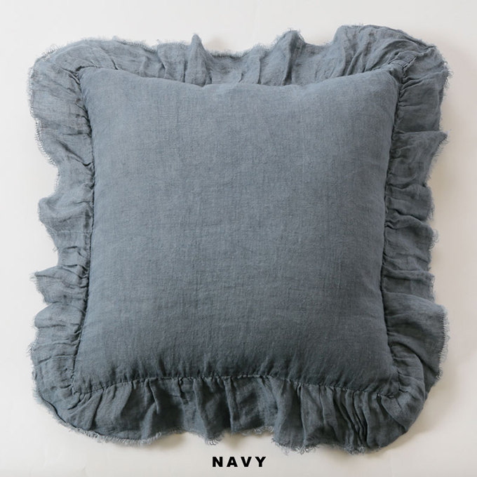 “リネン無地クッションカバー”