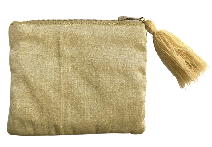 “刺繍ビーズポーチ